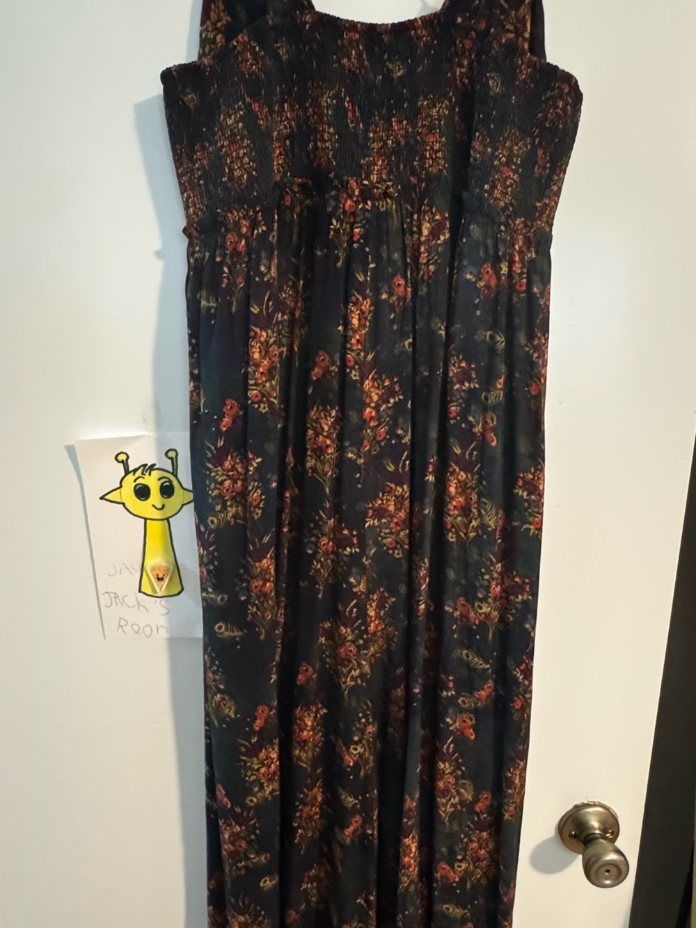 NWT Natural Life Gabi Jumpsuit - Navy Red Floral size Large - Picture 11 of 14
